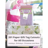 201 Paper GIFT TAG Cutouts for All Occasions: Holidays, Birthdays, Christmas and More