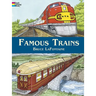 Famous Trains Coloring Book