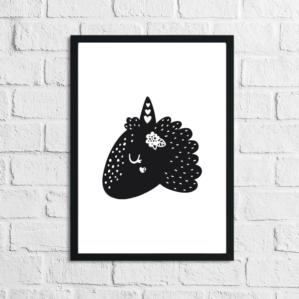 Scandinavian Unicorn Children's Nursery Room Wall Decor Print by WinsterCreations™ Official Store