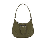 Buckle front flap shoulder bag by hfstylish