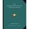 The Authenticity of the Sepher of Moses