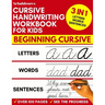 Cursive Handwriting Workbook for Kids: 3-in-1 Writing Practice Book to Master Letters, Words & Sentences