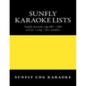 Sunfly Karaoke lists: reference numbers song/artist titles for Karaoke