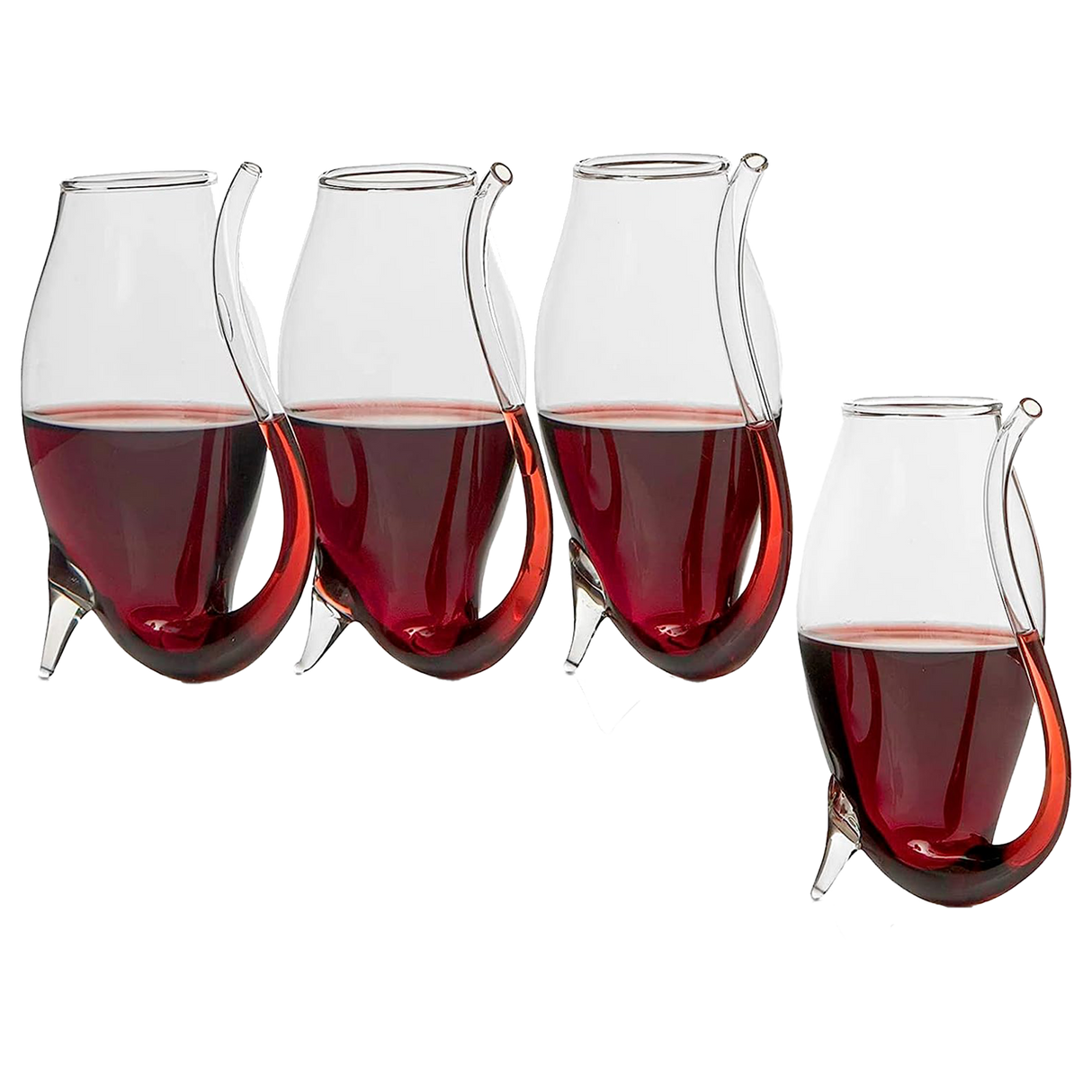 Crystal Port and Dessert Wine Sippers, Dry Sherry, Cordial, Aperitif & Nosing Copitas Tasting Glass - Dinner Drink Glassware Glasses | Set of 4 - 3 oz Sipper | - The Wine Savant by The Wine Savant