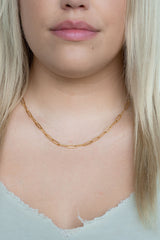 Luxe Gold Paper Clip Chain - 20" by Spiffy & Splendid