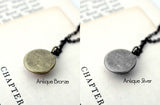 Pluto and Charon Layered Space Necklace by Yugen Handmade