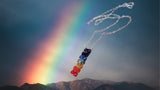 Handmade True Rainbow Crystal Rock Candy Necklace by Alexa Martha Designs