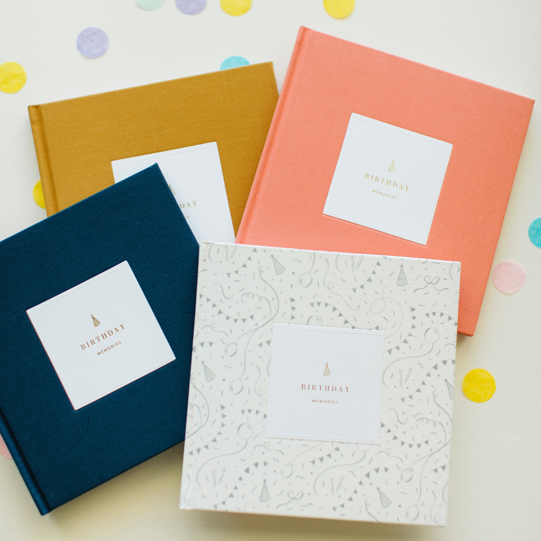 My Birthday Memories: A 20-Year Keepsake (Navy) by Promptly Journals