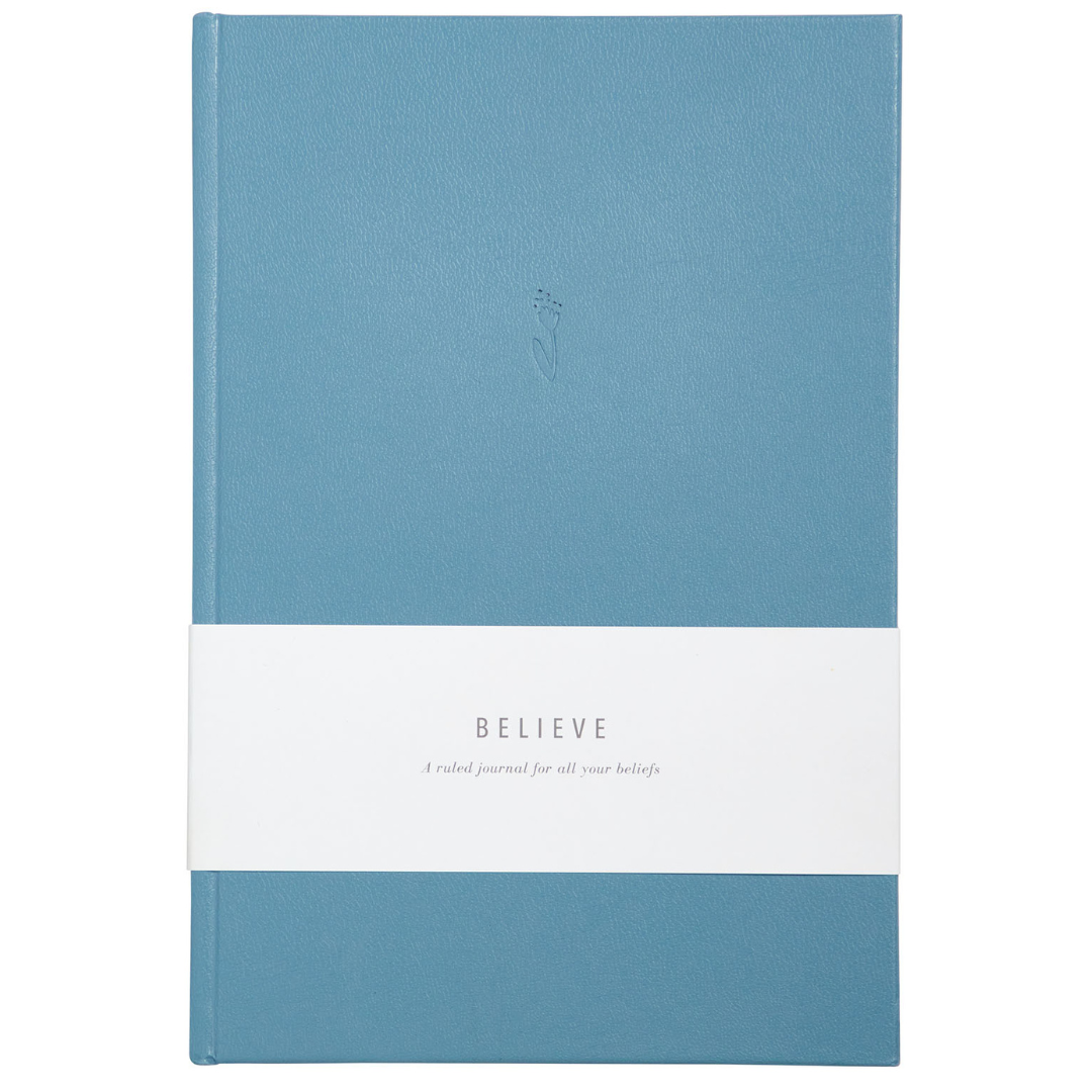 Believe: My Blank Journal (Dusty Blue) by Promptly Journals