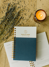 Peace of Mind: A Journal to Calm Anxiety (Navy) by Promptly Journals