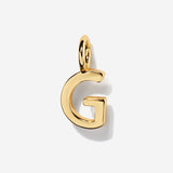 Uppercase Initial Charm - Gold by Little Sky Stone