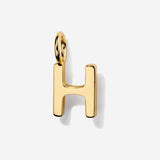 Uppercase Initial Charm - Gold by Little Sky Stone