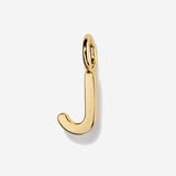 Uppercase Initial Charm - Gold by Little Sky Stone