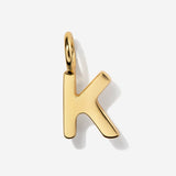 Uppercase Initial Charm - Gold by Little Sky Stone