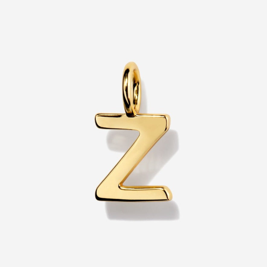 Uppercase Initial Charm - Gold by Little Sky Stone