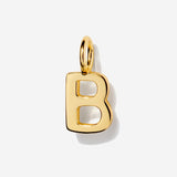 Uppercase Initial Charm - Gold by Little Sky Stone