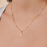 Uppercase Initial Charm - Gold by Little Sky Stone