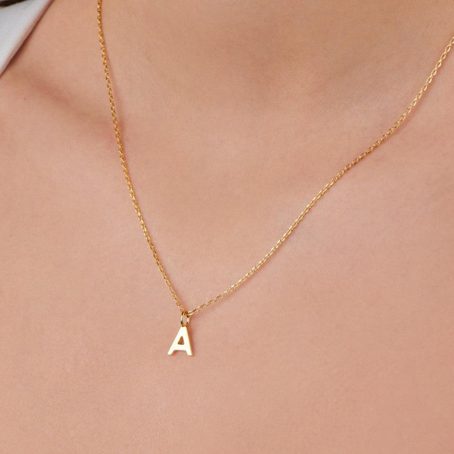 Uppercase Initial Charm - Gold by Little Sky Stone