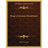 Things a Freemason Should Know