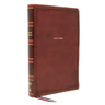 Nkjv, Thinline Bible, Giant Print, Leathersoft, Brown, Red Letter Edition, Comfort Print: Holy Bible, New King James Version