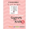 UnScramble To Find the word Games for Kids: Age 6-10: NEVER BORED Paper & Pencil Games -- Kids Activity Book, Blue - Find the Words - Fun Activities f