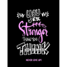 You Are Stronger Than You Think: Never Give Up