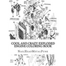 Cool And Crazy Exploded Engine Coloring Book: Internal Combustion Engines To Color