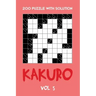 200 Puzzle With Solution Kakuro Vol 5: Cross Sums Puzzle Book, hard,10x10, 2 puzzles per page