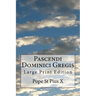 Pascendi Dominici Gregis: Large Print Edition
