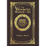 Large Print - The Wonderful Wizard of Oz - Grand Type Collector's Edition - Matte Hardcover with Dust Jacket