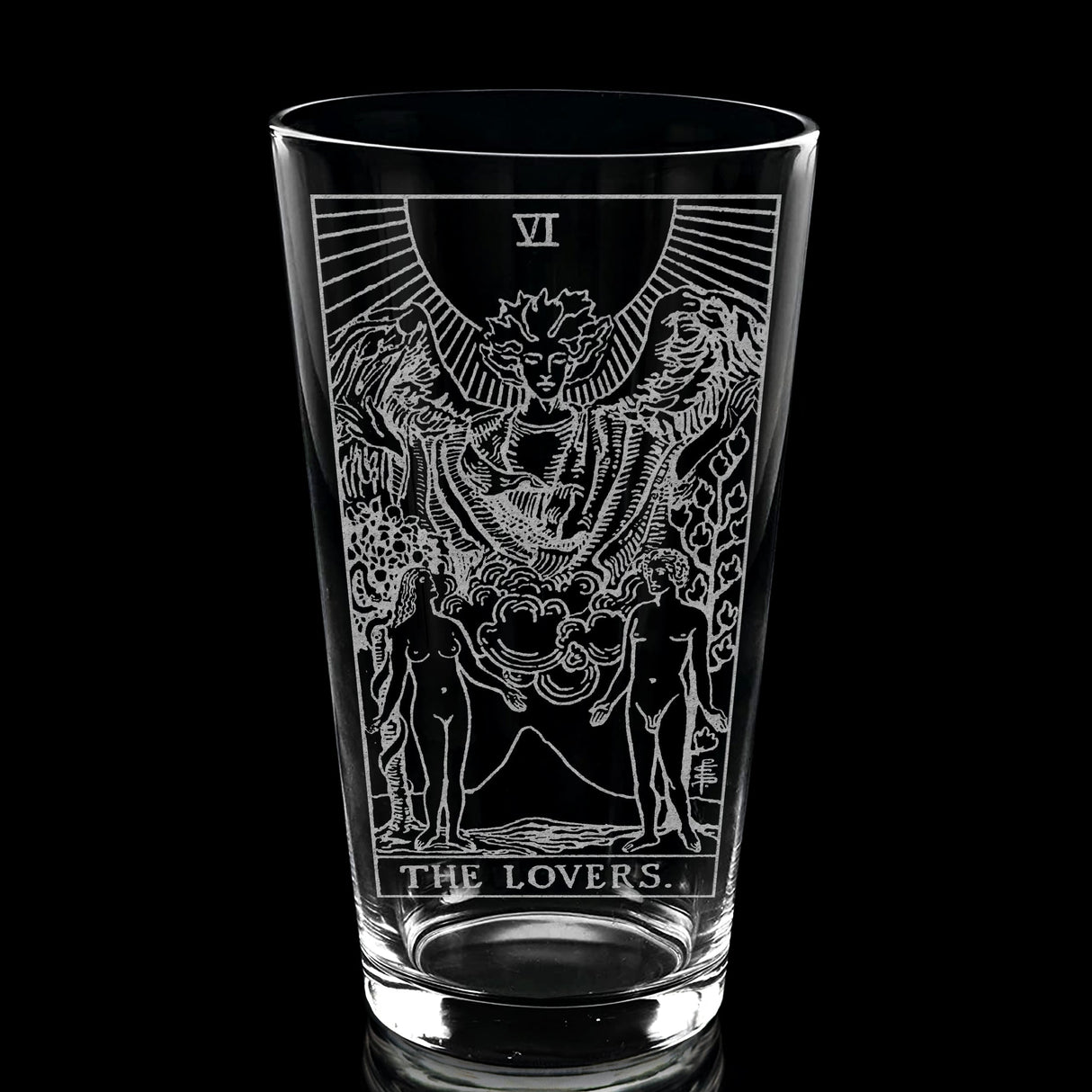 RIDER-WAITE TAROT CARD Pint Glasses by LumEngrave