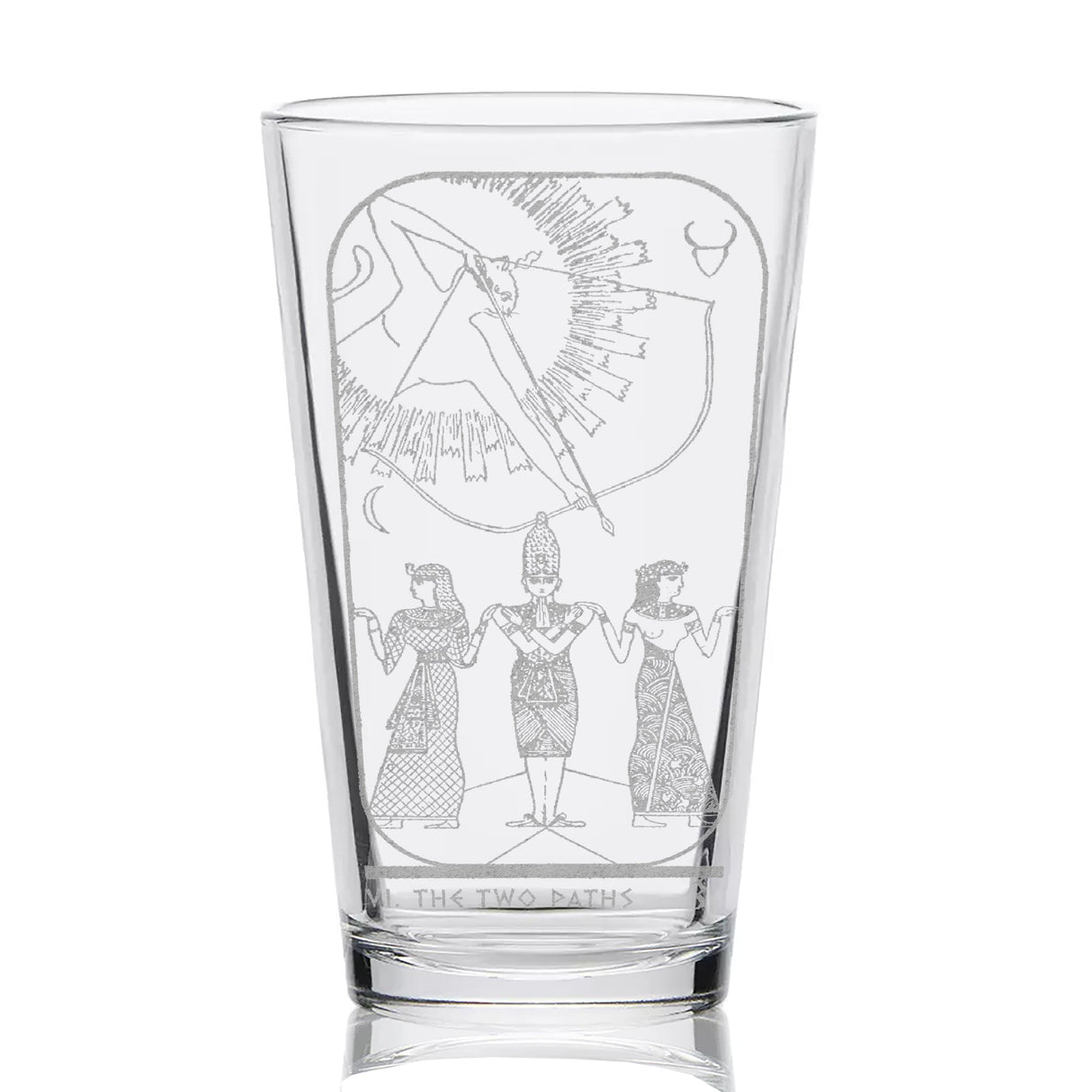 EGYPTIAN TAROT CARD Pint Glasses by LumEngrave