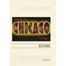 Vintage Lined Notebook Greetings from Chicago at Night