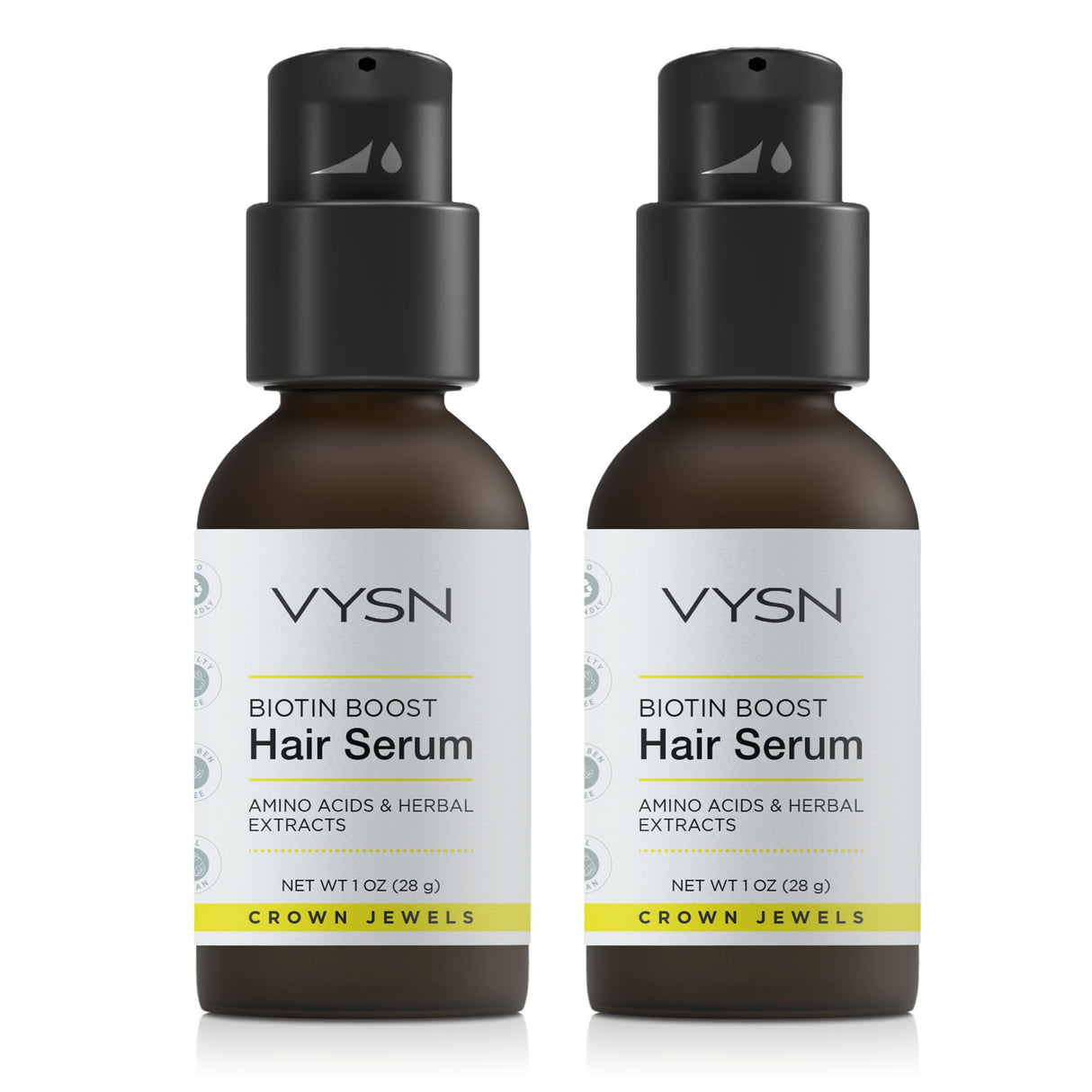 Biotin Boost Hair Serum - Amino Acids & Herbal Extracts - 2-Pack -  1 oz