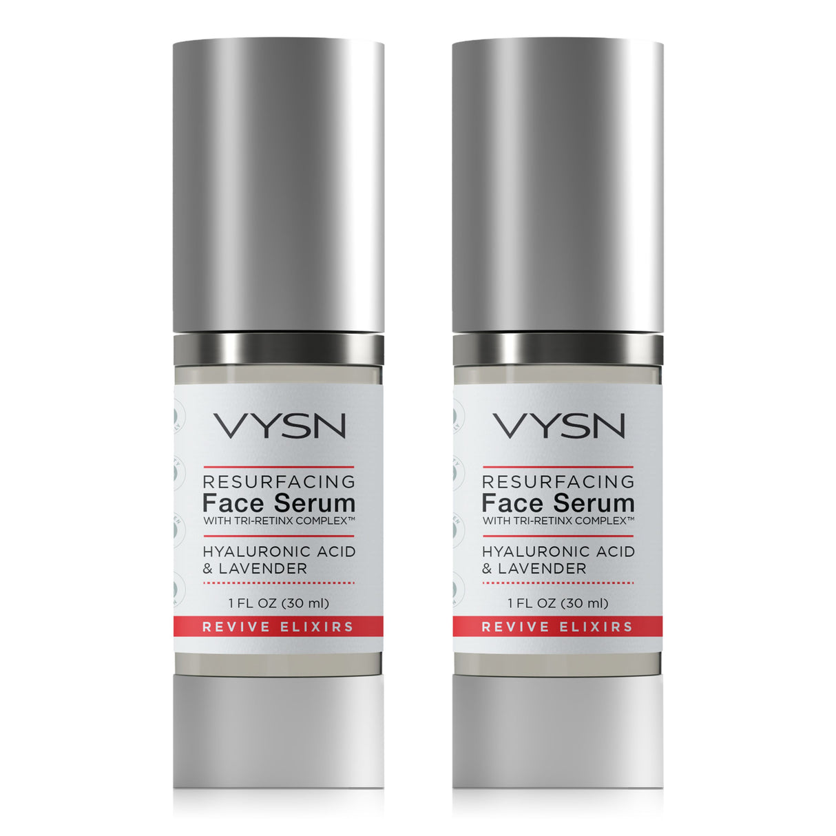 Resurfacing Face Serum with Tri-RetinX Complex™ - Hyaluronic Acid & Lavender - 2-Pack -  1 oz