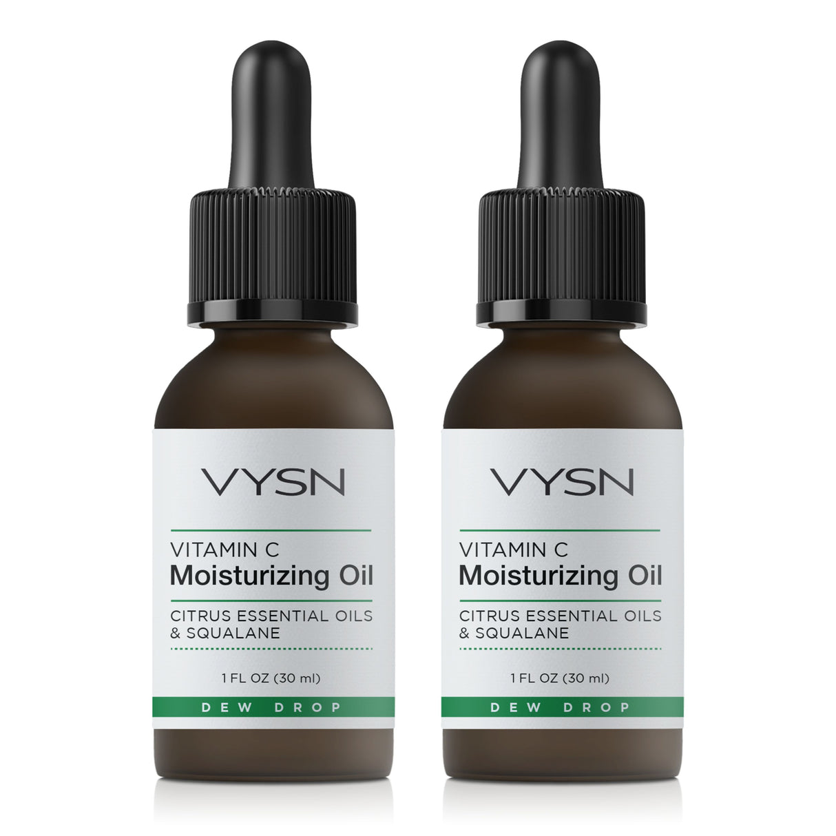 Vitamin C Moisturizing Oil - Citrus Essential Oils & Squalane - 2-Pack -  1 oz