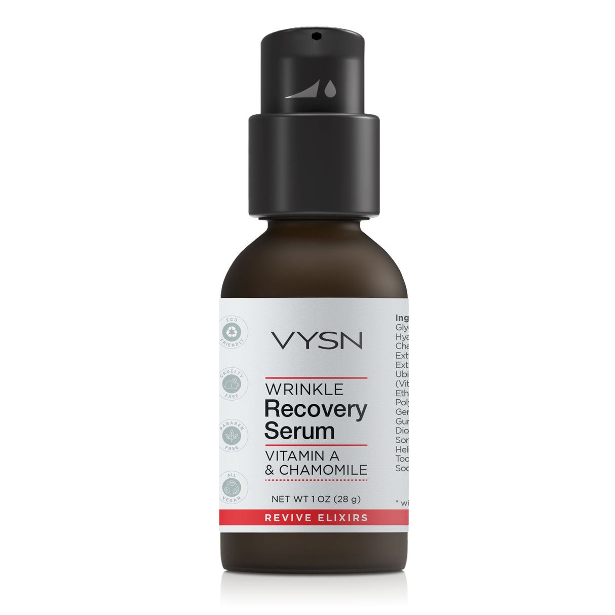 Wrinkle Recovery Serum - Vitamin A & Chamomile -  1 oz