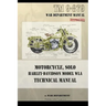 Motorcycle, Solo Harley-Davidson Model WLA Technical Manual