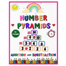 Number pyramids - addition and substraction: 150 Addition Pyramid Challenges - addition and subtraction practice workbook - Pyramid Arithmetic Additio