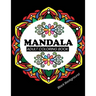 Mandala adult coloring book Black Background: Black Pages Coloring Book with 50 Mandalas to Color