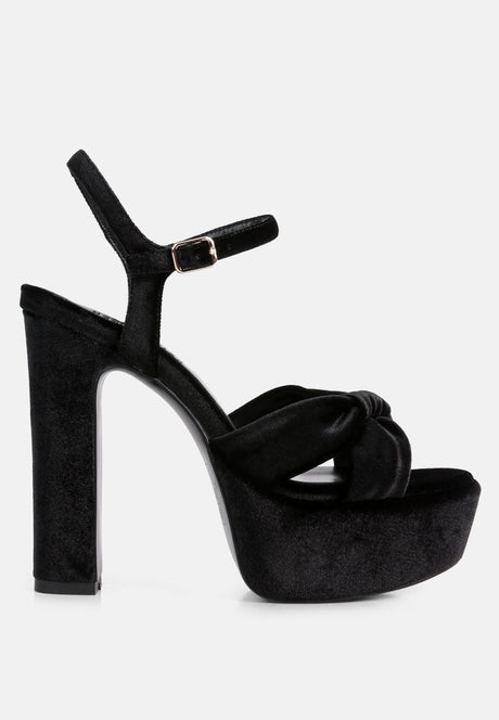 liddel platform heel sandals by London Rag