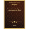 Transactions of the Supreme Council of the 33rd Degree