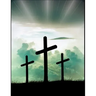 The Cross Christian Inspirational Notebook: 100 Pages 8.5" X 11" Wide Ruled Line Paper