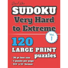 David Karn Sudoku - Very Hard to Extreme Vol 1: 120 Puzzles, Large Print, 36 pt font size, 1 puzzle per page