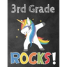 3rd Grade Rocks!: Funny Back To School notebook, Gift For Girls and Boys,109 College Ruled Line Paper, Cute School Notebook, School Comp