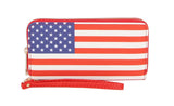 USA Small Wallet American Flag Purse by hfstylish