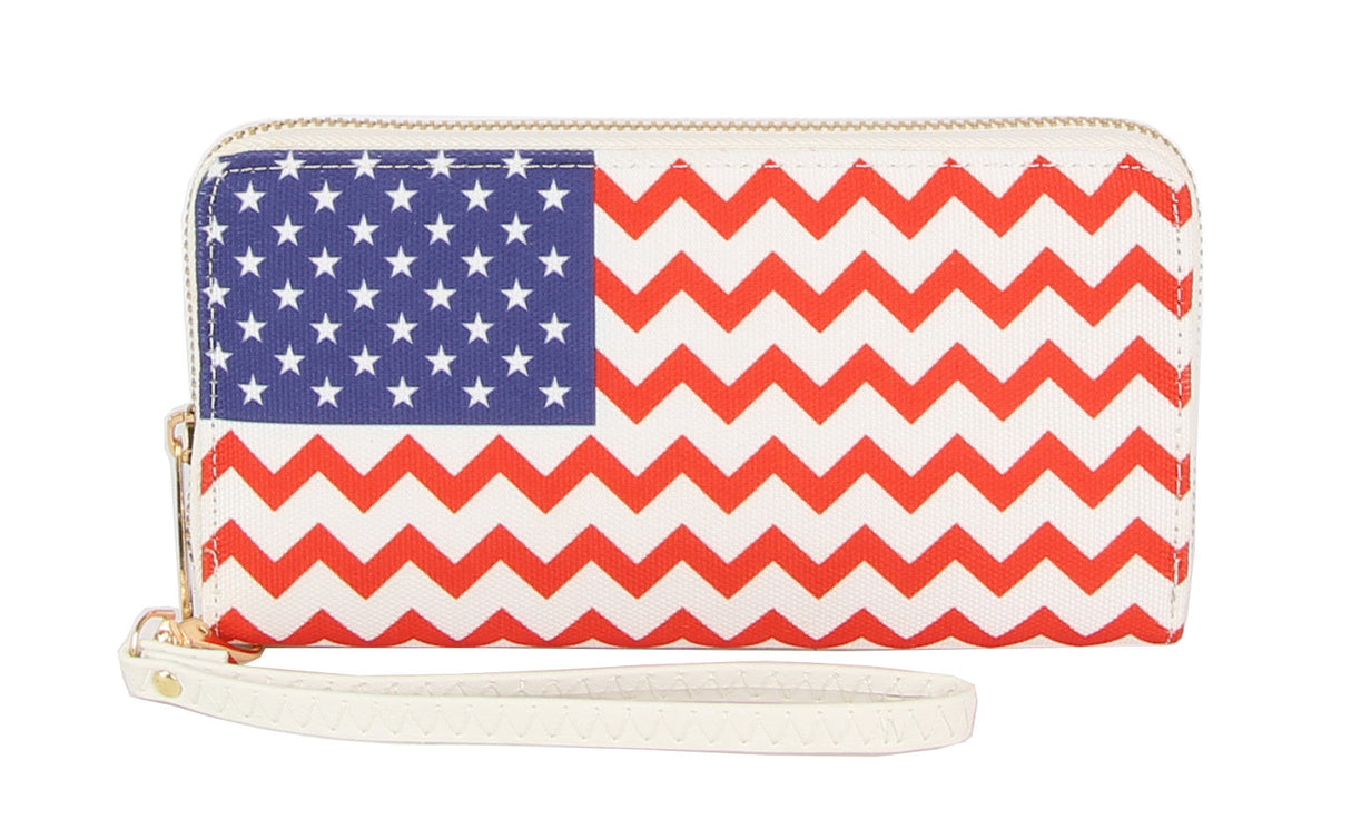 USA Small Wallet American Flag Purse by hfstylish