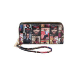 Michell Obama Printed Double Zipper Pocket Wallet by hfstylish