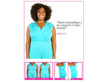 InstantFigure Underbust Curvy Tank Dress w/ Adjustable Bra Straps WDS40151C by InstantFigure INC