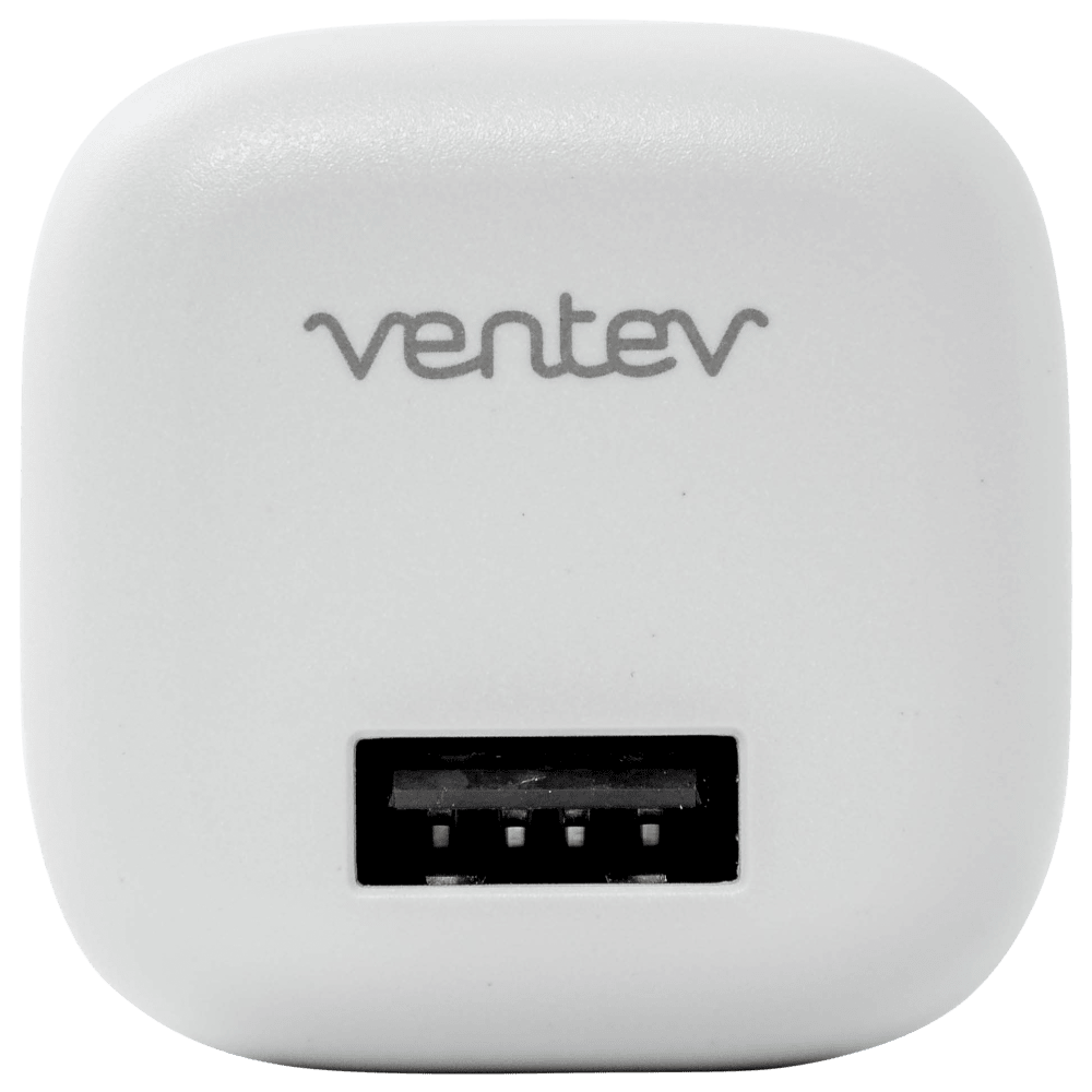 Ventev 12W USB A Wall Charger and USB A to Apple Lightning Cable 3.3ft White by Ventev